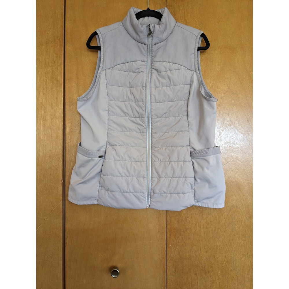 Healing Hands Purple Label Khloe Vest Light Grey Quilted Puffer XL HH500F
